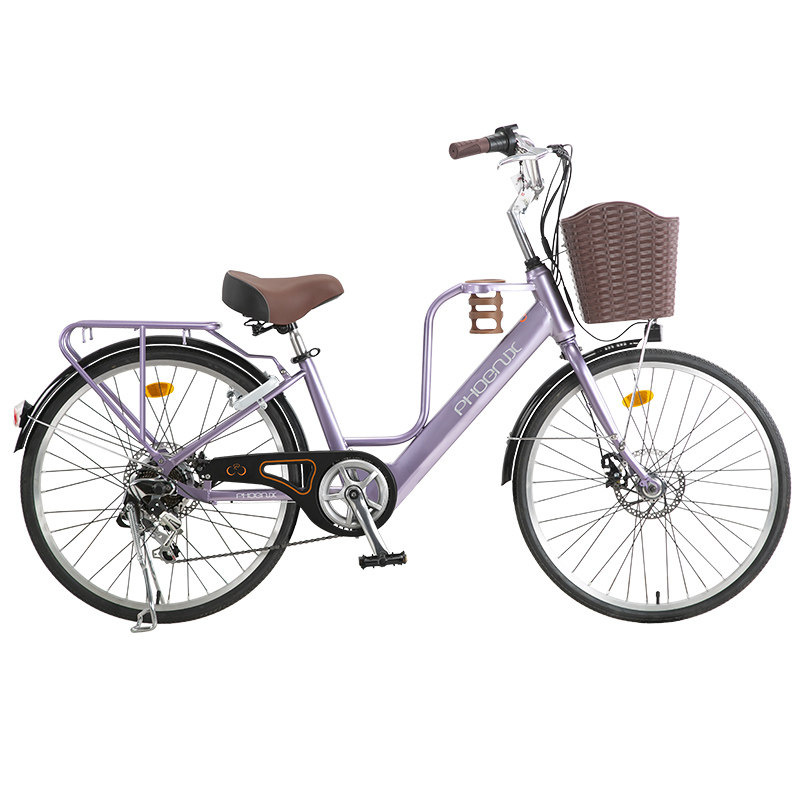 Phoenix LF electric bicycle coffee car male and female student electric bicycle 24/26 inch electric bicycle