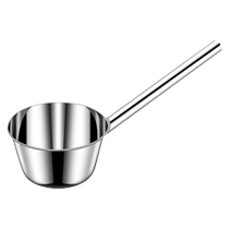 304 louche deau en acier inoxydable longue poignée de grande taille à soupe deau de poche avec une longue cuillère de cuillère en fer Ladle Scoop Iron Spoon Congee Spoon