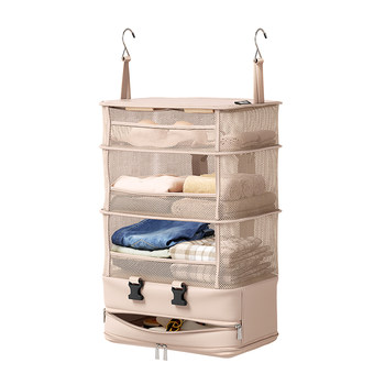 Japanese clothes suitcase storage bag multi-layer hanging bag