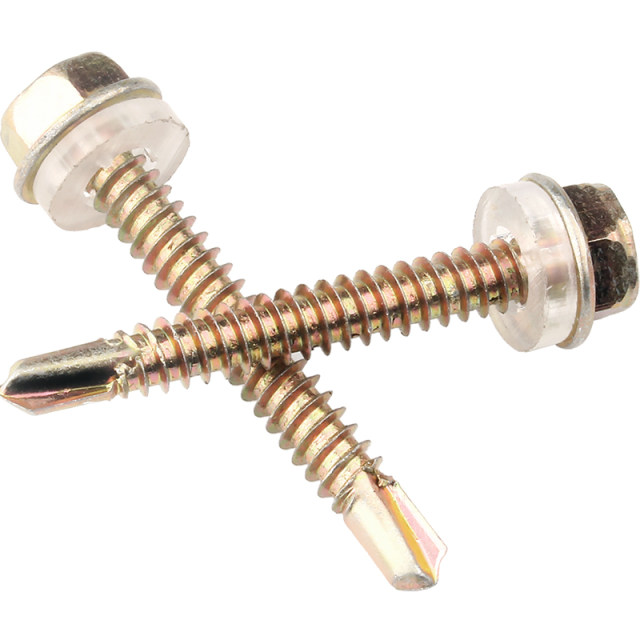External hexagonal drill tail color steel tile self-tapping screw
