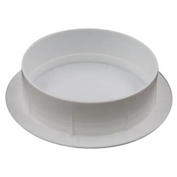 The decorative cover of the air conditioner hole is blocked and blocking the hole.