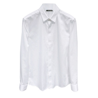 Original autumn long-sleeved pure cotton free ironing pure white shirt