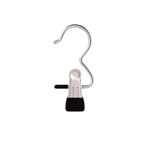 Multifunctional single hook clip with hook clip for pants and skirts drying clip hook clip hat storage clip