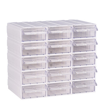 Plastic combination drawer storage box