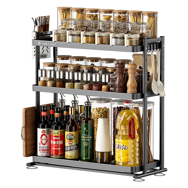 Seasoning rack can pull kitchen seasoning storage rack