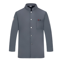 Thickened velvet chef work clothes long-sleeved mens and womens catering breakfast snack restaurant autumn and winter warm clothing customization