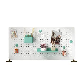 Desktop perforated board storage rack