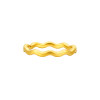 Ming brand jewelry hard gold heartstrings ring gold wavy heartbeat ring for women solid gold ring AFM0421