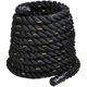 Battle rope for home use with middle sheath for throwing rope to reduce fat and arm strength