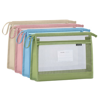 Mesh double-layer thickened subject classification file bag transparent