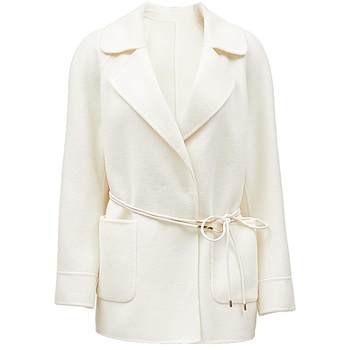 Vero Moda Woolen Coat Women's 2023 Early Autumn Style Lapel Fitted Waist Design Simple Temperament