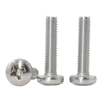 316 stainless steel cross round head screw steel tray head