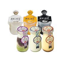 (Self-operated) Hokkaido milk rich milk pudding black sesame egg half-cooked cheese dessert snacks