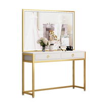 Special makeup table for photo studio with light professional makeup wedding dress shop school makeup artist makeup table beauty salon dressing table