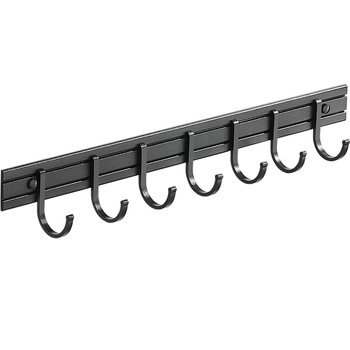 No punching row of hooks space aluminum kitchen and bathroom pendant