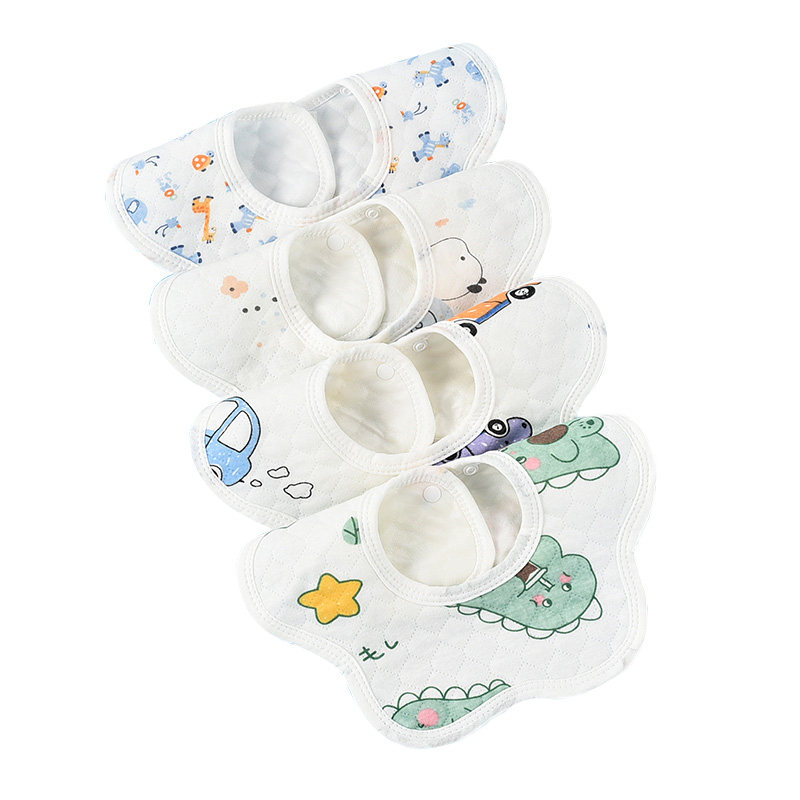 Baby saliva towel newborn waterproof bib baby saliva pocket children's bib class a pure cotton absorbent