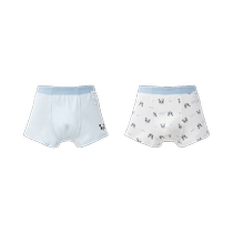 Ballabala childrens underwear boy flat corner pants shorts four-corner pants CUHK Scout comfortable and breathable (two-dress)