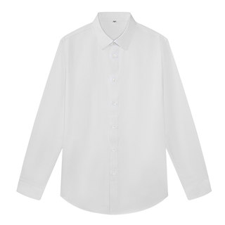 拇指白小衫2025秋季新款男士长袖衬衫初秋休闲加厚竹纤维易打理