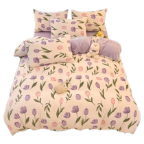 Winter milk velvet quilt cover single piece double-sided thickened single quilt cover 150x200 double coral velvet mattress cover