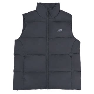 New Balance NB冬季新款男时尚潮流百搭休闲羽绒马甲AMV54329-BK