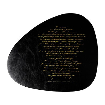 Nordic desktop leather high-value thermal insulation pad mouse pad