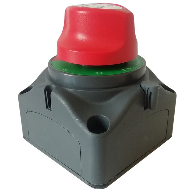 Car dual battery switch high current rotation