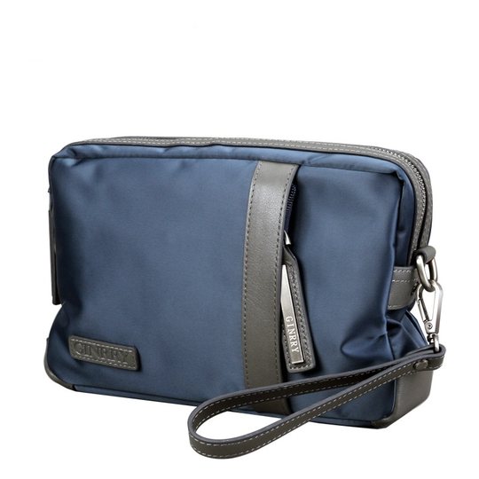 Herren-Clutch aus Oxford-Stoff, lässige Clutch mit großem Fassungsvermögen