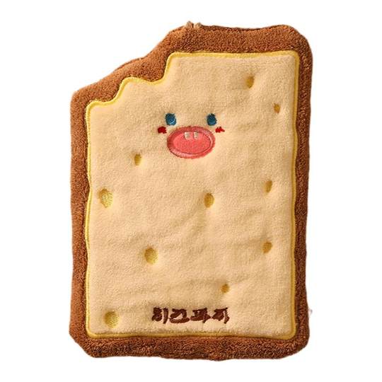 可爱吸水挂式擦手巾卫生间高级感擦手布卡通毛绒绒速干擦手帕大号