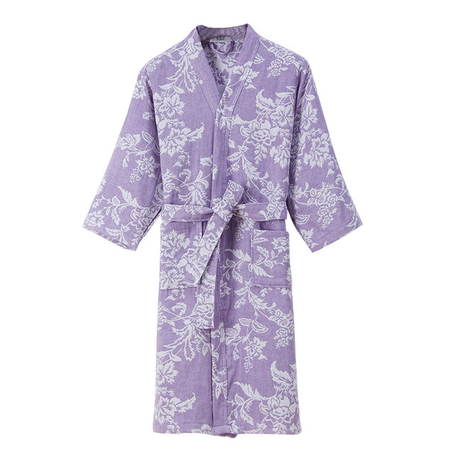 Infus pure cotton gauze bathrobe bath towel sleeping robe