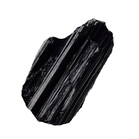 天然水晶原石黑碧玺矿石摆件装饰北欧风格原矿教学标本裸石净化