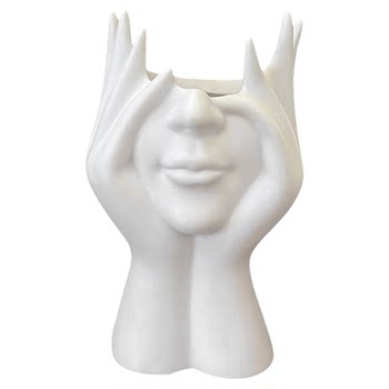 Ins nordic abstract face makeup brush storage tube