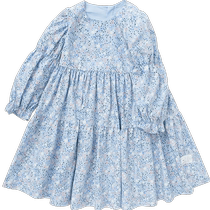 Balabala girls skirts childrens autumn clothes baby fashionable childrens clothes sweet little floral all-over printed dresses fashionable