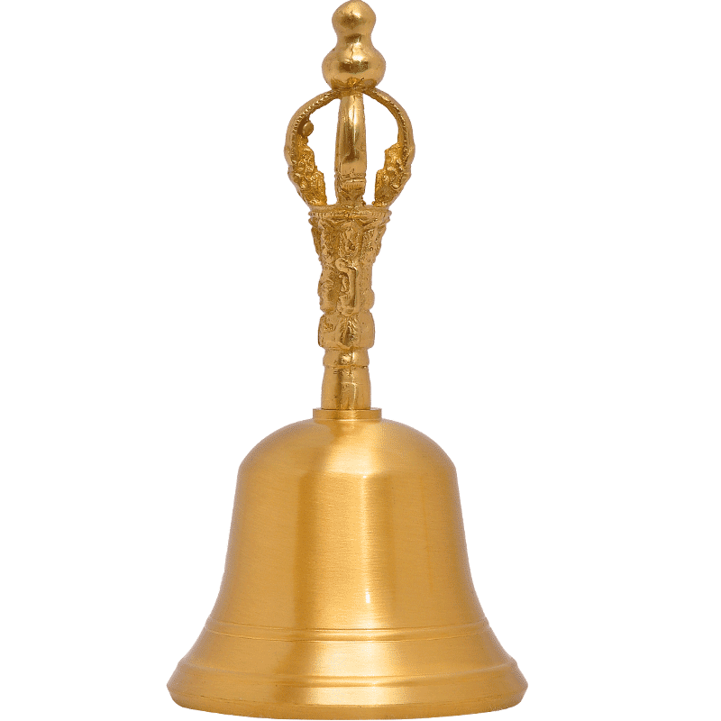 手摇铃铛铜制铃铛黄铜佛金刚铃法器密教法具道铃大佛铃工艺品