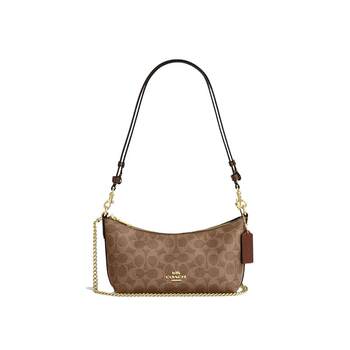 Coach official outlet caitlin women's shoulder crossbody handbag half-moon bag cek80