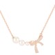 AJIDOU natural pearl necklace bow