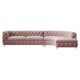 American European-style French style living room curved buckle sofa