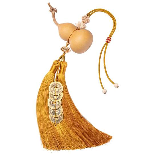 门对门五帝钱开口葫芦挂件大门对玄关卧室客厅阳台铜钱高档吊坠