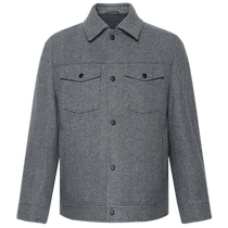(Sheep wool white duck down) Lilang official woolen coat mens business casual 2024 winter coat for men