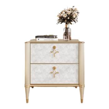 Light luxury solid wood bedside table bedside table bedroom master bedroom bedside table advanced simple bedside storage storage locker
