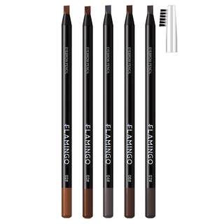 火烈鸟眉笔07号化妆师鸭嘴女砍刀削式防水防汗持久不脱色拉线眉笔