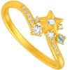 Trendy Acer souffle crown gold diamond ring pure gold ring hand ornament 5G Aurora Meteor inlaid with point diamond W