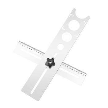 Tile hole opening positioner universal hole opening positioner positioning ruler puncher multifunctional tile sticker tool tool