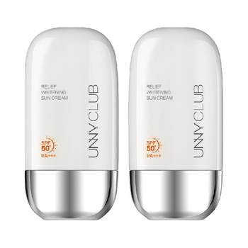 unny club Youyi silk whitening isolation sunscreen 2 ກະປຸກ ຄີມກັນແດດ ສົດຊື່ນ ສຳລັບທ່ານຊາຍ ແລະ ຜູ້ຍິງທີ່ມີຜິວແພ້ງ່າຍ