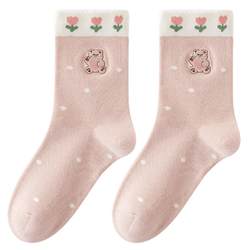 Calamela socks women's gift box socks cute cotton socks women's socks spring autumn winter girls Zhuji confinement