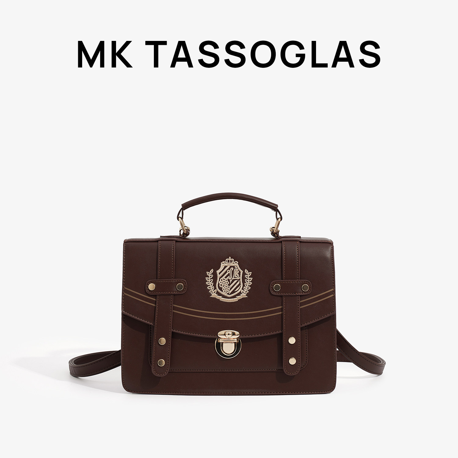 MK TASSOGLAS School Style Pain Bag, JK Uniform Style, Everyday Transparent Slippery Backpack