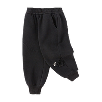 (Same style in the mall) Balabala childrens clothing boys trousers plus velvet leggings 2024 winter new casual pants