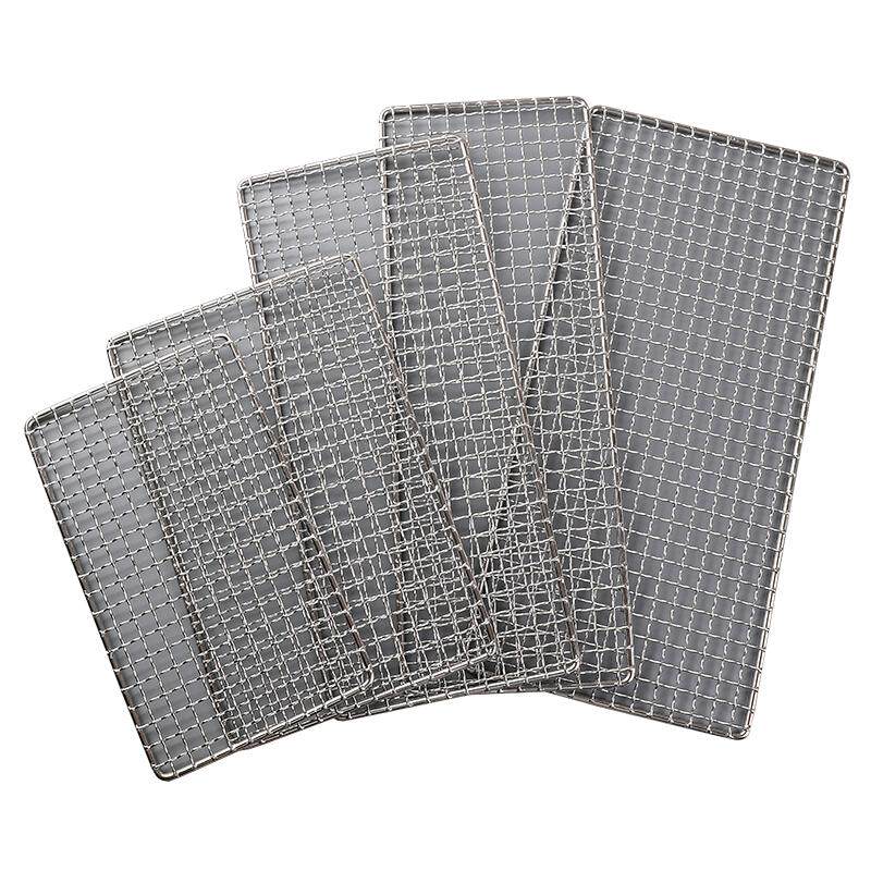Stainless steel barbecue mesh thickened rectangular large wire
