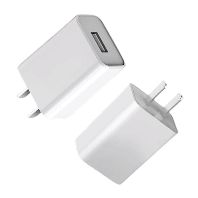 5V2A手机充电器单头双口三孔USB插头适用安卓苹果vivo华为oppo小米平板手机通用充电头1A小功率蓝牙台灯充头