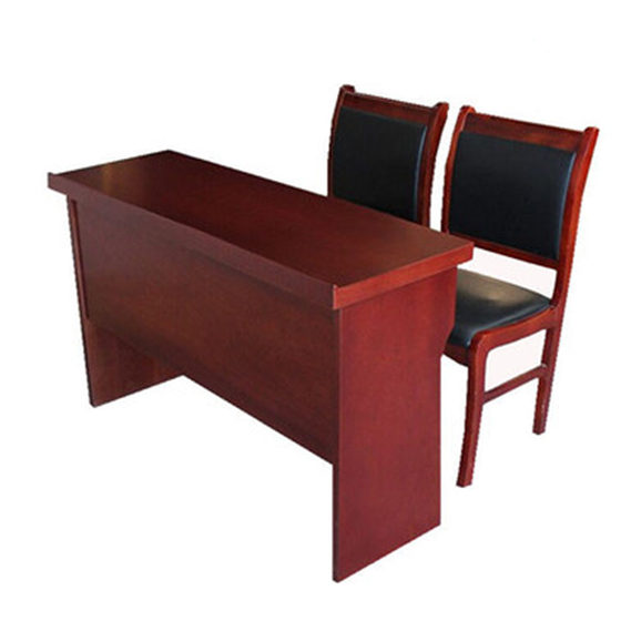 Student desk double table wood veneer school conference table