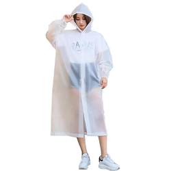 The long raincoat adult transparent and thickened children's men and women's whole body port